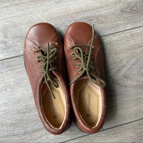 Naturalizer  Brown Leather Parama Sneaker - Picture 5 of 14